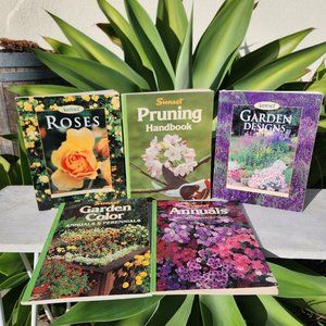 5X VINTAGE Magazine Collection Books Book Garden Designs SUNSET Philip Edinger